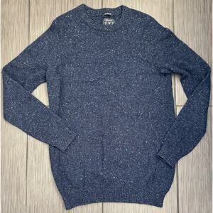 American Eagle Men’s Blue Wool Blend Sweater Size Large Tall Classic Fit Soft